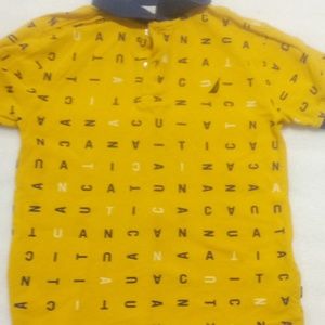 Boys yellow nautica shirt